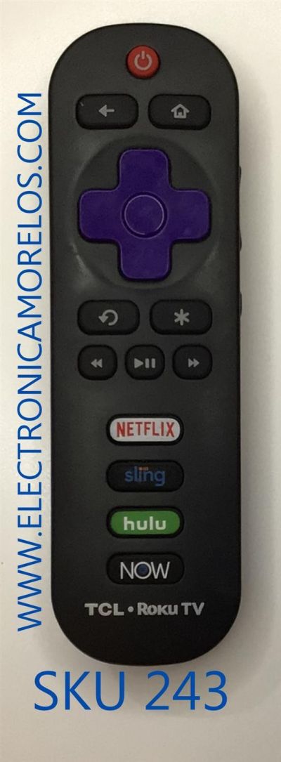 CONTROL REMOTO PARA SMART TV TCL ROKU / BS-4
